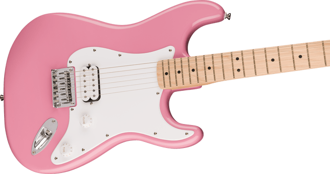 Guitarra Eléctrica Squier Sonic® Stratocaster® HT H, Maple Fingerboard, White Pickguard, Flash Pink