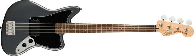 Bajo H Affinity Series™ Jaguar®, diapasón de laurel, golpeador negro, Charcoal Frost metalizado