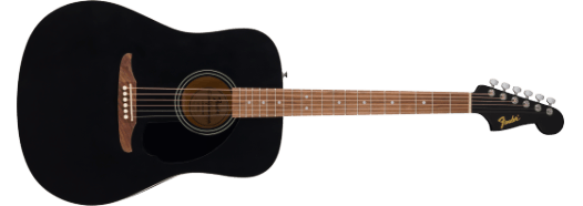Guitarra Acústica California Debut Redondo™, tapa de abeto, golpeador negro, negro