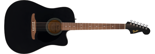 Guitarra Electroacústica California Debut Redondo™ CE, tapa de abeto, golpeador negro, negro
