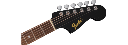 Guitarra Electroacústica California Debut Redondo™ CE, tapa de abeto, golpeador negro, negro