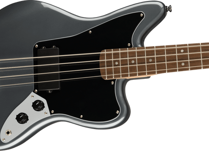 Bajo Eléctrico Affinity Series™ Jaguar® Bass H, Laurel Fingerboard, Black Pickguard, Charcoal Frost Metallic