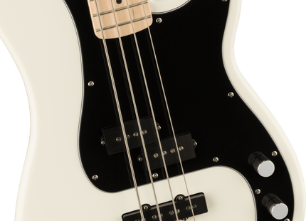 Bajo Eléctrico Affinity Series™ Precision Bass® PJ, Maple Fingerboard, Black Pickguard, Olympic White
