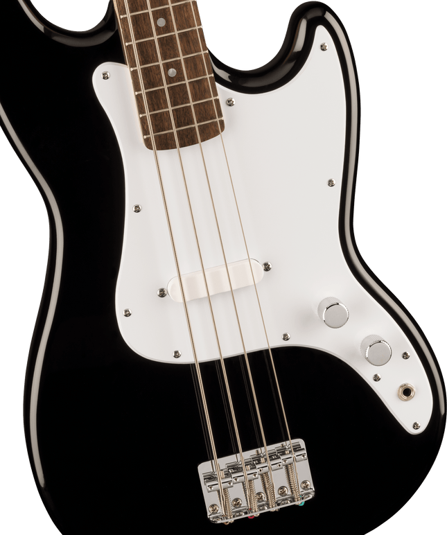 Bajo Eléctrico Squier Sonic® Bronco™ Bass, Laurel Fingerboard, White Pickguard, Black