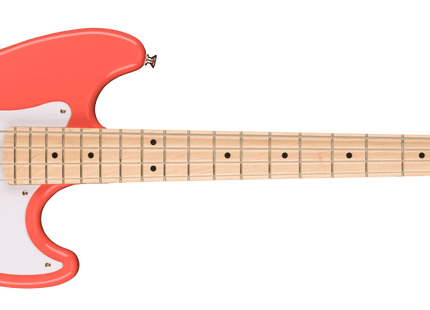 Bajo Eléctrico Squier Sonic® Bronco™ Bass, Maple Fingerboard, White Pickguard, Tahitian Coral