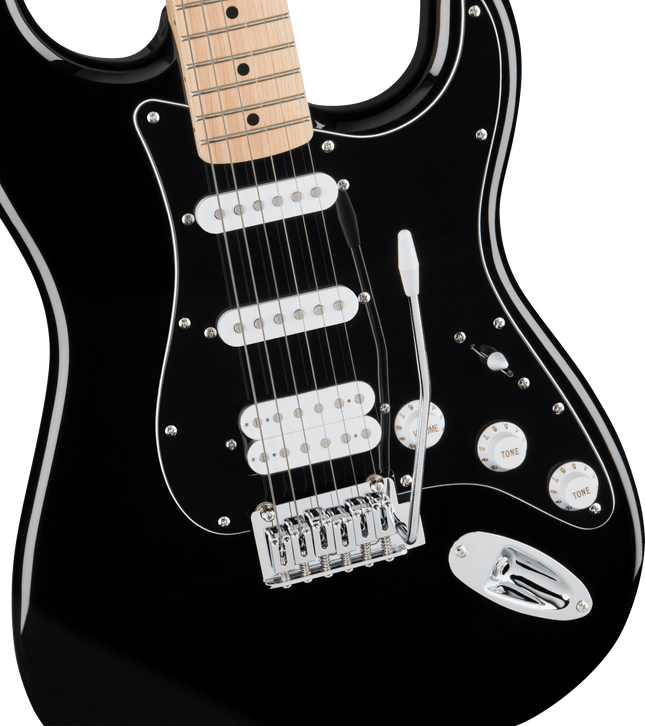 Guitarra Eléctrica FSR Affinity Series™ Stratocaster® HSS, Maple Fingerboard, Black Pickguard, Black