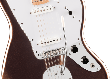 Guitarra Eléctrica Affinity Series™ Jaguar®, Maple Fingerboard, White Pickguard, Mystic Metallic Brown
