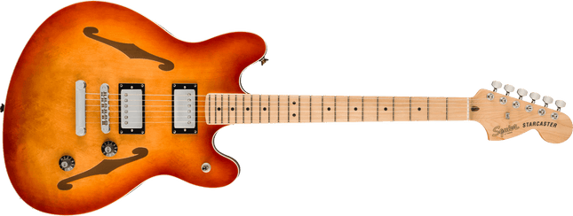 Guitarra Eléctrica Affinity Series™ Starcaster® Deluxe, Maple Fingerboard, Sienna Sunburst