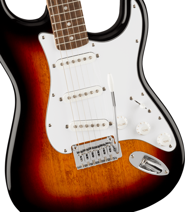 Guitarra Eléctrica Affinity Series™ Stratocaster®, Laurel Fingerboard, White Pickguard, 3-Color Sunburst