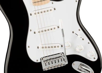 Guitarra Eléctrica Affinity Series™ Stratocaster®, Maple Fingerboard, White Pickguard, Black
