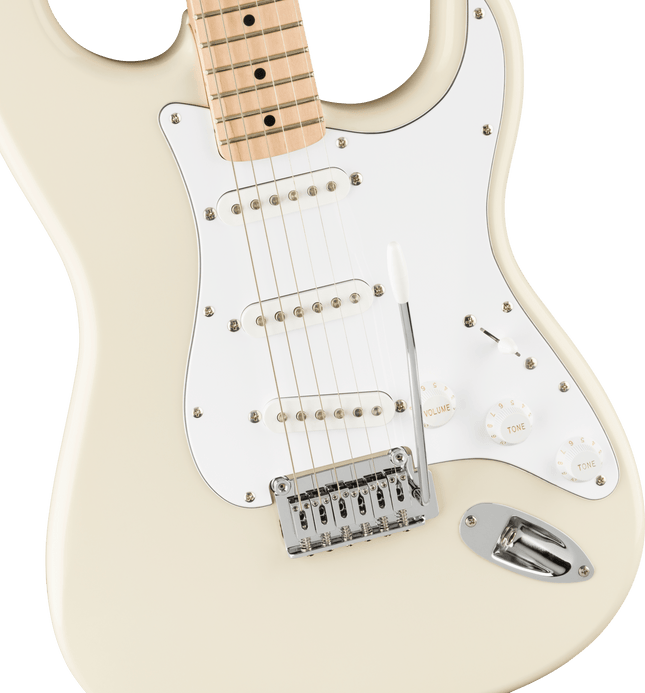 Guitarra Eléctrica Affinity Series™ Stratocaster®, Maple Fingerboard, White Pickguard, Olympic White