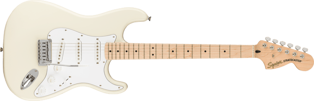Guitarra Eléctrica Affinity Series™ Stratocaster®, Maple Fingerboard, White Pickguard, Olympic White