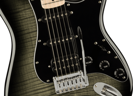 Guitarra Eléctrica Affinity Series™ Stratocaster® FMT HSS, Maple Fingerboard, Black Pickguard, Black Burst