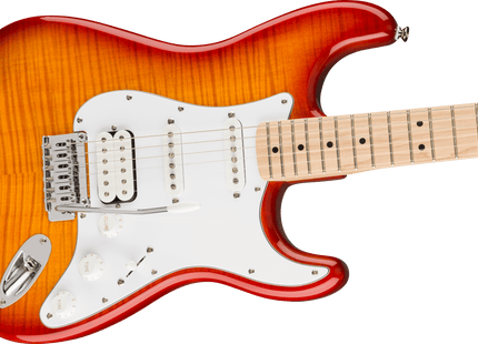Guitarra Eléctrica Affinity Series™ Stratocaster® FMT HSS, Maple Fingerboard, White Pickguard, Sienna Sunburst