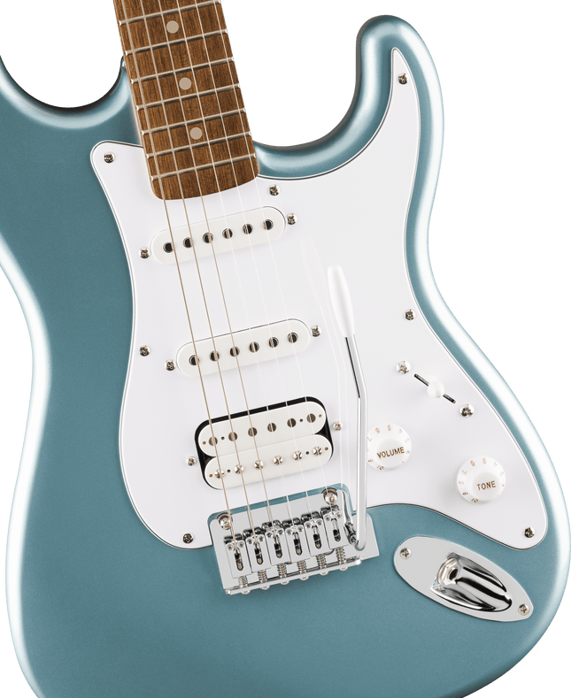 Guitarra Eléctrica Affinity Series™ Stratocaster® Junior HSS, Laurel Fingerboard, White Pickguard, Ice Blue Metallic