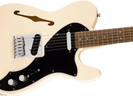Guitarra Eléctrica Affinity Series™ Telecaster® Thinline, Laurel Fingerboard, Black Pickguard, Olympic White