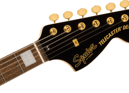 Guitarra Eléctrica Limited Edition Paranormal Troublemaker Telecaster® Deluxe, Laurel Fingerboard, Parchment Pickguard, Gold Hardware, Black