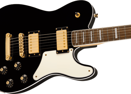 Guitarra Eléctrica Limited Edition Paranormal Troublemaker Telecaster® Deluxe, Laurel Fingerboard, Parchment Pickguard, Gold Hardware, Black