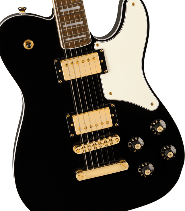 Guitarra Eléctrica Limited Edition Paranormal Troublemaker Telecaster® Deluxe, Laurel Fingerboard, Parchment Pickguard, Gold Hardware, Black