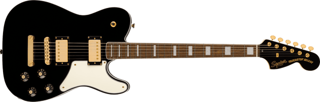 Guitarra Eléctrica Limited Edition Paranormal Troublemaker Telecaster® Deluxe, Laurel Fingerboard, Parchment Pickguard, Gold Hardware, Black