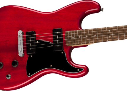 Guitarra Eléctrica Paranormal Strat-O-Sonic, Laurel Fingerboard, Black Pickguard, Crimson Red Transparent