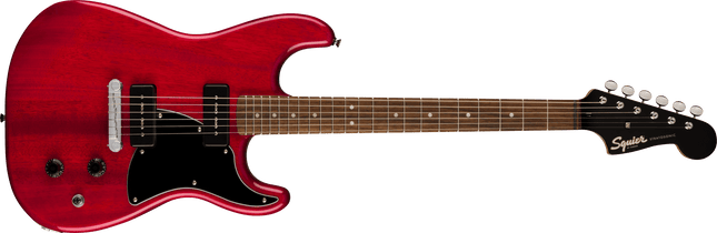 Guitarra Eléctrica Paranormal Strat-O-Sonic, Laurel Fingerboard, Black Pickguard, Crimson Red Transparent