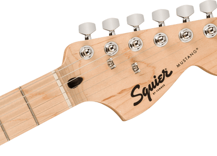 Guitarra Eléctrica Squier Sonic® Mustang®, Maple Fingerboard, White Pickguard, 2-Color Sunburst