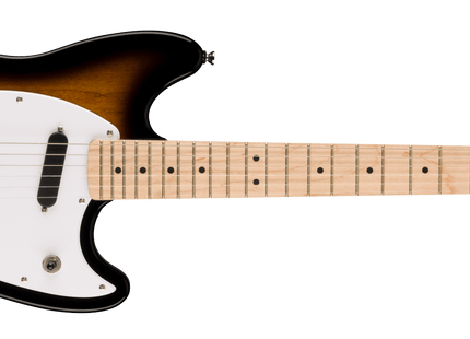 Guitarra Eléctrica Squier Sonic® Mustang®, Maple Fingerboard, White Pickguard, 2-Color Sunburst