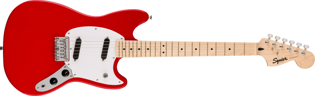 Guitarra Eléctrica Squier Sonic® Mustang®, Maple Fingerboard, White Pickguard, Torino Red