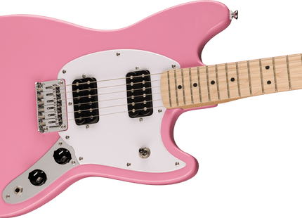 Guitarra Eléctrica Squier Sonic® Mustang® HH, Maple Fingerboard, White Pickguard, Flash Pink