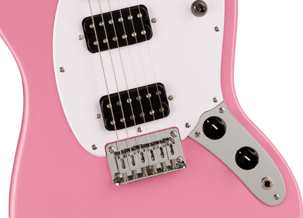 Guitarra Eléctrica Squier Sonic® Mustang® HH, Maple Fingerboard, White Pickguard, Flash Pink