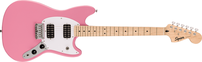 Guitarra Eléctrica Squier Sonic® Mustang® HH, Maple Fingerboard, White Pickguard, Flash Pink