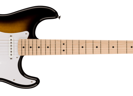Guitarra Eléctrica Squier Sonic® Stratocaster®, Maple Fingerboard, White Pickguard, 2-Color Sunburst