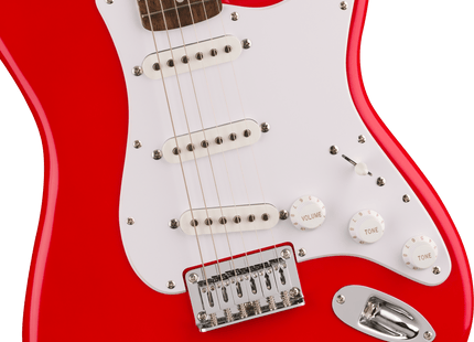 Guitarra Eléctrica Squier Sonic® Stratocaster® HT, Laurel Fingerboard, White Pickguard, Torino Red