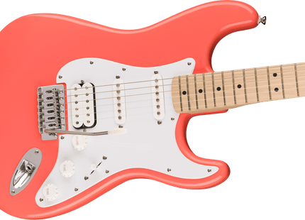 Guitarra Eléctrica Squier Sonic® Stratocaster® HSS, Maple Fingerboard, White Pickguard, Tahitian Coral