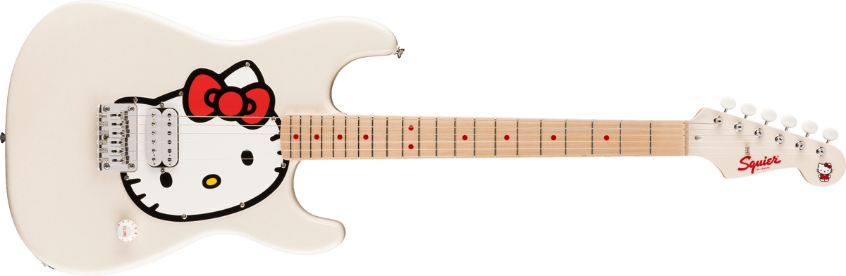 Fender® x Hello Kitty® Stratocaster® blanca