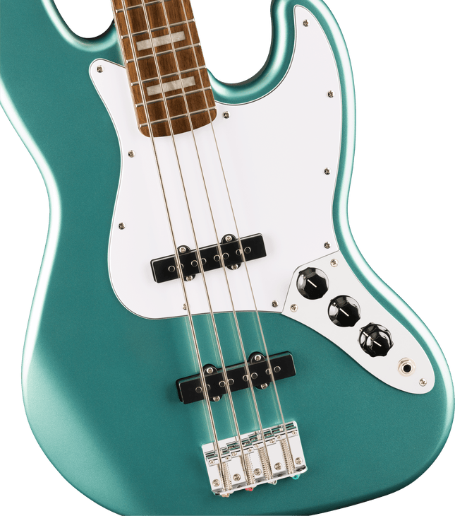 Affinity Series® Active Jazz Bass®, Laurel Fingerboard, White Pickguard, Mystic Sea Foam Green