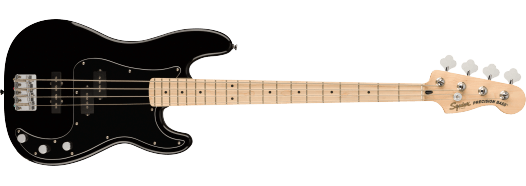 Bajo Eléctrico Affinity Series™ Precision Bass® PJ, Laurel Fingerboard, Black Pickguard, Charcoal Frost Metallic